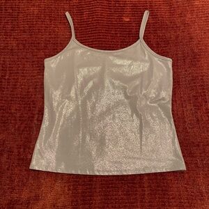 Light Blue Sparkly Spaghetti Strap Top